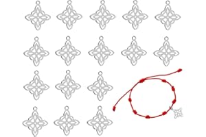 Only faith Abalorios Esotérico Dijes para Bisuteria de Acero Inoxidable colgantes Amuletos Nudo de Bruja Arbol de Vida mano de fatima