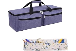 RZMAYIS Die-Cutting Machine Carrying Bag Compatible with Cricut Explore Air and Maker (Purple-B) …