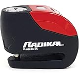 RADIKALRK9 Disc Lock Alarm 120db ON Button, More Visible, Warning Fonction, 100% Waterproof, Full Metal, Universal Anti Theft Wheel Brake Lock for Motorcycle, Scooter, Bike, Electric Scooter, Bicycle