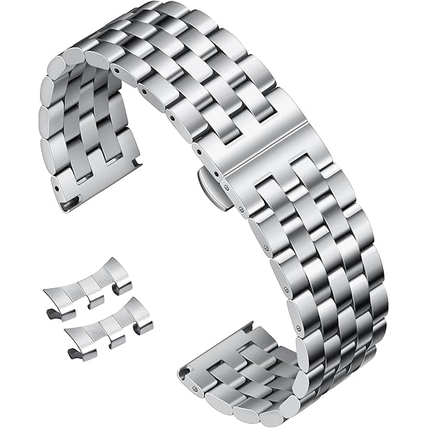 HIRSCH Fibbia Classica Per Cinturino Orologio 22 Mm - Acciaio Inox L316 Oro Lucido - Modello Classic Unisex