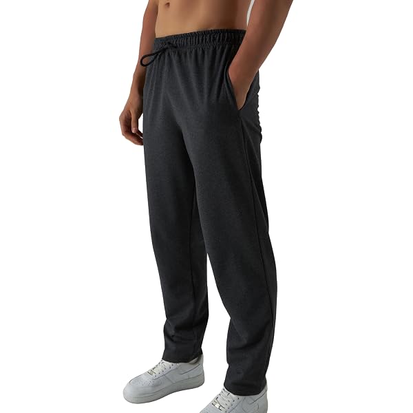 Lot De 2 Pantalons De Survêtement Homme - Chauds, Poches Zippées - Taille élastique - Pour Sport, Détente