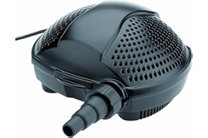 Pontec 50855 PondoMax (Eco 5000) Filterpumpe Teich, Wasserfall, Filteranlage, Teichpumpe für Außen, Energieeffiziente Bachlaufpumpe zur Filtereinspeisung, 10 m Kabel, Schwarz