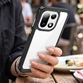 CaseOnn OnePlus 15 Kılıf Kamera Korumalı Darbe Emici Şeffaf Arka Kapak Siyah [OnePlus 15 ile Uyumlu]