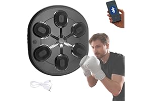 ‎MAGIC SELECT MAGIC SELECT Musikalische Boxmaschine. Wandtrainingsgerät mit LED, Boxhandschuhen, Bluetooth und Lichtern im Rhythmus der Musik. Boxmaschine für Kinder/Erwachsene. (10 Modi, 60x52x8 cm)