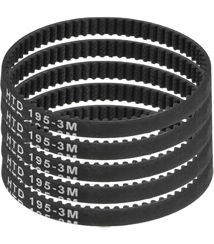 Cinghia Distribuzione 100XL - 50 Denti, Larghezza 0.37", Passo 0.20", In Gomma Con Rinforzo In Fibra Di Vetro, 3 Pezzi