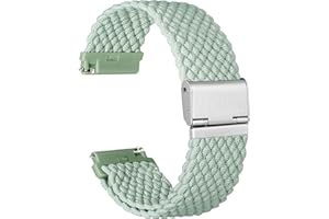 Ayadoo Correa de reloj de Nailon Trenzado, Correa de Reloj Deportiva Tejida de Liberación Rápida con Hebilla Ajustable para Hombres y Mujeres, Ancho 16mm 17mm 18mm 19mm 20mm 21mm 22mm