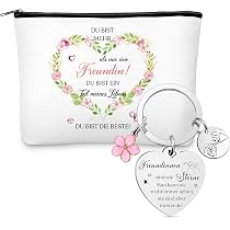 Geschenkset Für Die Beste Freundin – Kosmetiktasche & Freundschafts-Schlüsselanhänger
