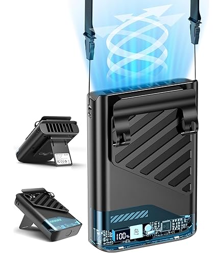 6000mAh draagbare taille clip ventilator met 23 uur werktijd, 6200