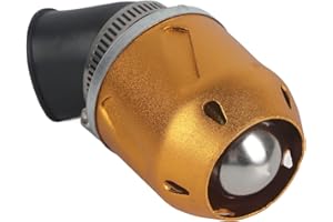 DWEEKIY Universal pitbike pit bike shape Air Filter filters, 35mm Shape Air Filter Cleaner Intake for Motorcycle Scooter ATV Dirt Bike(Gold)