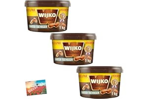 Set 3x Wijko Satesaus Paste Saté Soße zum Anrühren 3kg I Indonesische Erdnusssoße aus Holland I Sate-Soße aus den Niederlanden I Erdnuss-Sosse für Reis, Hähnchen und Pommes I Holland-Box by Vriens