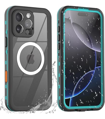 Beeasy Coque pour iPhone 14 Pro Etanche Antichoc, IP68 Imperméable 360