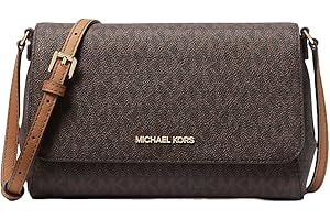 Michael Kors Borsa a tracolla marrone, 22 x 15 x 5 cm, in pelle, marrone