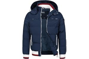 Indicode Herren Marlon Steppjacke in Daunenjacken-Optik | Winterjacke Übergangsjacke