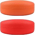 CHZZMS 2 PACK Large Hard Shell Sunglasses Case, Protective Case For Sunglasses and Eyeglasses