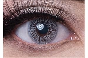 MYSA LENS Lentilles De Contact De Couleur Misty Gray 1 Tons Avizor Solution Multifonctions 10ML Kit Boitier Pince et applicateur Offert 12 Mois sans correction