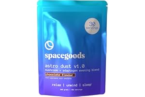 SPACE GOODS Spacegoods Astro Dust 240g ℮, 30 Servings, Contains Magnesium and Ashwagandha, Relax Unwind & Sleep Deeply, Soothe Body & Mind, Chocolate Flavour