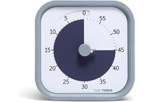 TIME TIMER Time MOD – 60-minutowy wizualny timer Home Edition dla dzieci – nauka domowa, timer do szkoły, stołu biurowego i spotkań z cichą pracą