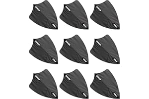 RED DRAGON Hardcore Black Freestyle Dart Flights- 3 juegos por paquete (9 vuelos de dardos en total)