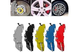 WMLBK Lot de 4 caches étriers de frein de voiture durables 3D pour moyeu de roue de 16 à 22 pouces uniquement freins avant Bleu