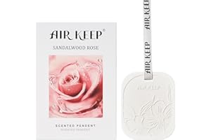 Airkeep Désodorisant Voiture Sandalwood Rose, Parfum Voiture pour Tiroirs et Armoires, Parfum d'Ambiance, Parfum pour Voiture, Cadeaux pour Hommes et Femmes