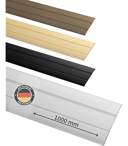 Striscia Di Transizione Per Pavimento - 1 Metro, PVC, Per Porte E Piastrelle, Nero