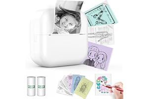 ETROBOT Imprimante Etiquette Autocollantes Thermique, Mini Etiqueteuse Bluetooth Portable Imprimante étiqueteuses Compatible avec Android et iOS pour Bureau Maison avec