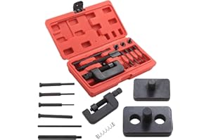 ausuky Moto Bike Chain Breaker Splitter Link Rivettatrice Rivettatura Riparazione Set Kit di Strumenti di Montaggio FAI DA TE Attrezzature