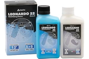 ALGAPLAY Leonardo Molding Silicone - Goma de silicona específica para fabricar moldes que reproducen fielmente incluso los detalles más pequeños (0,5 Kg.)