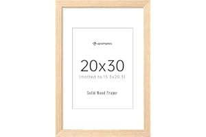 upsimples Bilderrahmen 20x30 Holz, Natur Echtholz Bilderrahmen 20x30, Holz Bilderrahmen Poster Echtholz für wall