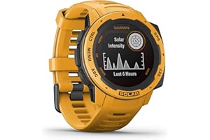 Garmin Instinct Solar zegarek GPS z baterią słoneczną, ciemnożółty