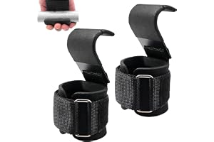 Viktlyftningskrokar för kraftträning (par), dragremmar för styrketräning i läder, handledsbandage, klättergrepp, ryggdrag, rodd och dödlyftsstöd för fitness, bodybuilding, för män och kvinnor
