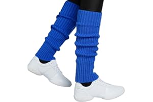 HatStar Sexy Damen Beinstulpen | Neon Strümpfe Strick-Stulpen | Mädchen Beinwärmer | Accessoire für 80er Jahre 80s Motto Partys Fasching Karneval | für Tanzen Aerobic Kostüm