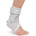 Chlffua Ankle Support Brace with Side Stabilizers and Cross Auxiliary Fixing Belt Strength Protection for Sports Injury Recovery Sprain, Arthritis, Strain, Fatigue, Foot Pain Relief 1 Piece (L)
