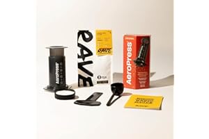 Rave Coffee AeroPress Gift Set with AeroPress Coffee Maker, Delicious 250g Rave Signature Blend Ground Coffee & Brewing Guide