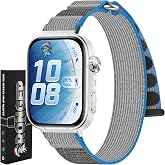 Rongep [Hook Loop] Huawei Watch Fit 5/Fit 5 Pro/Fit 4/Fit 4 Pro/Fit 3 ile Uyumlu Kordon Cırt Cırt Tasarım Fit 5 Kordon Nefes 
