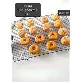 Jet's Home K&uuml;&ccedil;&uuml;k Boy Pasta Soğutma Dinlendirme Teli Ekmek Kek Kurabiye Soğutma Teli Glaso Teli 41x26 Cm