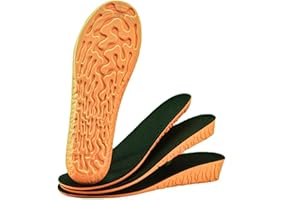 Goofort Women Men Height Increase Insoles Extra Light Hi-Boost Foam Insoles Cloud Shock Absorbing Cushion Insoles, Replacement Full Length Shoe Height Inserts Shoe Lifts Wedding Date Daily Comfort