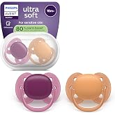 Philips Avent Ultra Soft Pacifiers: Anatomically Designed for Babies 18+ Months, Flexible Shield, Extra Firm Silicone Symmetr