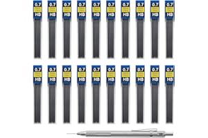 ZFRITP 240 Pièces Mines De Crayon 0,7 Mm, Remplacer Hb Mine De Crayon Pour Porte Mine 0.7, Pour Écrire Peinture, Maison École, Noir