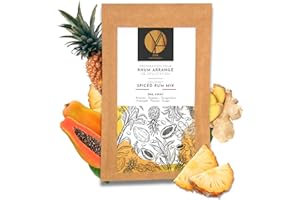 OYA DRINK CREATIONS OYA - Préparation pour Rhum Arrangé de Dégustation SAIL AWAY - Ananas Papaye Gingembre (pour 70cl de rhum) - Idée Cadeau Noël Secret Santa