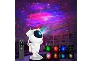 NINTABRO Astronaut Star Projector Galaxy Night Light,Birthday Gifts Toys for 2-10 Year Old Boys Girls- Astronaut Starry Nebula Ceiling LED Lamp with Timer and Remote,Projection Lights for Bedroom Décor