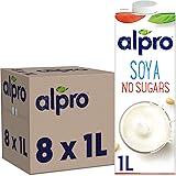 Alpro Soya No Sugars Plant-Based Long Life Drink, Vegan & Dairy Free, 1L (Pack Of 8) On - View #7