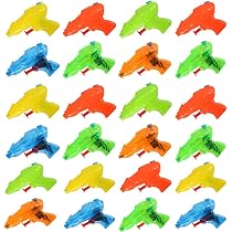 Lot De 24 Pistolets à Eau – Jouets De Plage, Piscine, été – Couleurs Variées – Portée 20 M – ABS Résistant