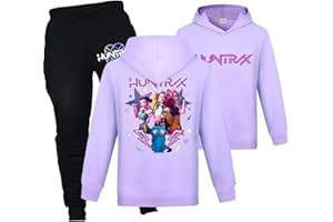 Duoxinbos KPOP Tracksuit Girls Vintage Y2k Hoodies Hip Hop Streetwear Fashion Kids Long Sleeve & Pants Sets Printed Sweatshirt