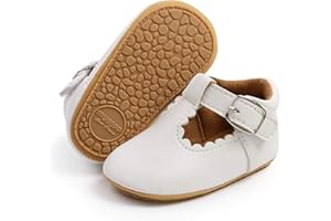 RVROVIC Baby Girls Moccasins Princess Mary Jane Flat Dresses Shoes Toddler Premium Lightweight Soft Sole Crib Shoes