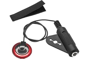 YACSEJAO Microphone de contact piézoélectrique pour guitare, ukulélé, violon, mandoline, banjo, kalimba, basse - Transducteur électrique acoustique avec câble