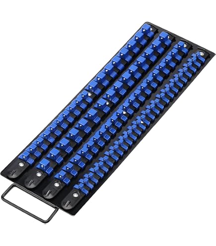 thumbnail image 2 of GRIP 3-Rail Socket Organizer Tray – Holds 44 Sockets (1/4", 3/8", 1/2" Drive) – 67252 2 of 6