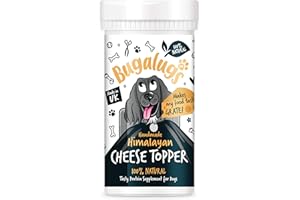 Bugalugs Handmade Himalayan Cheese Topper - 100% Natural dog treats use on licky mat as dog food toppers great puppy treats & appetite stimulant for dogs. Easier to eat than yak chews for dogs (70g)