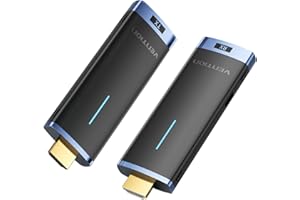 VENTION Trasmettitore e ricevitore HDMI wireless, Kit 1080P@60Hz Plug & Play, 165FT/50M di portata con tecnologia 5G per trasmettere video da laptop/PC a monitor/proiettore/TV