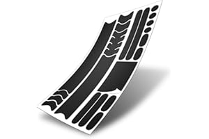 AlphaShield 21 Teiliges Transparent Lackschutzfolie Set Ketten Streben Rahmenschutz Fahrrad